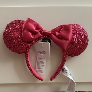 Pink sequin Minnie ears